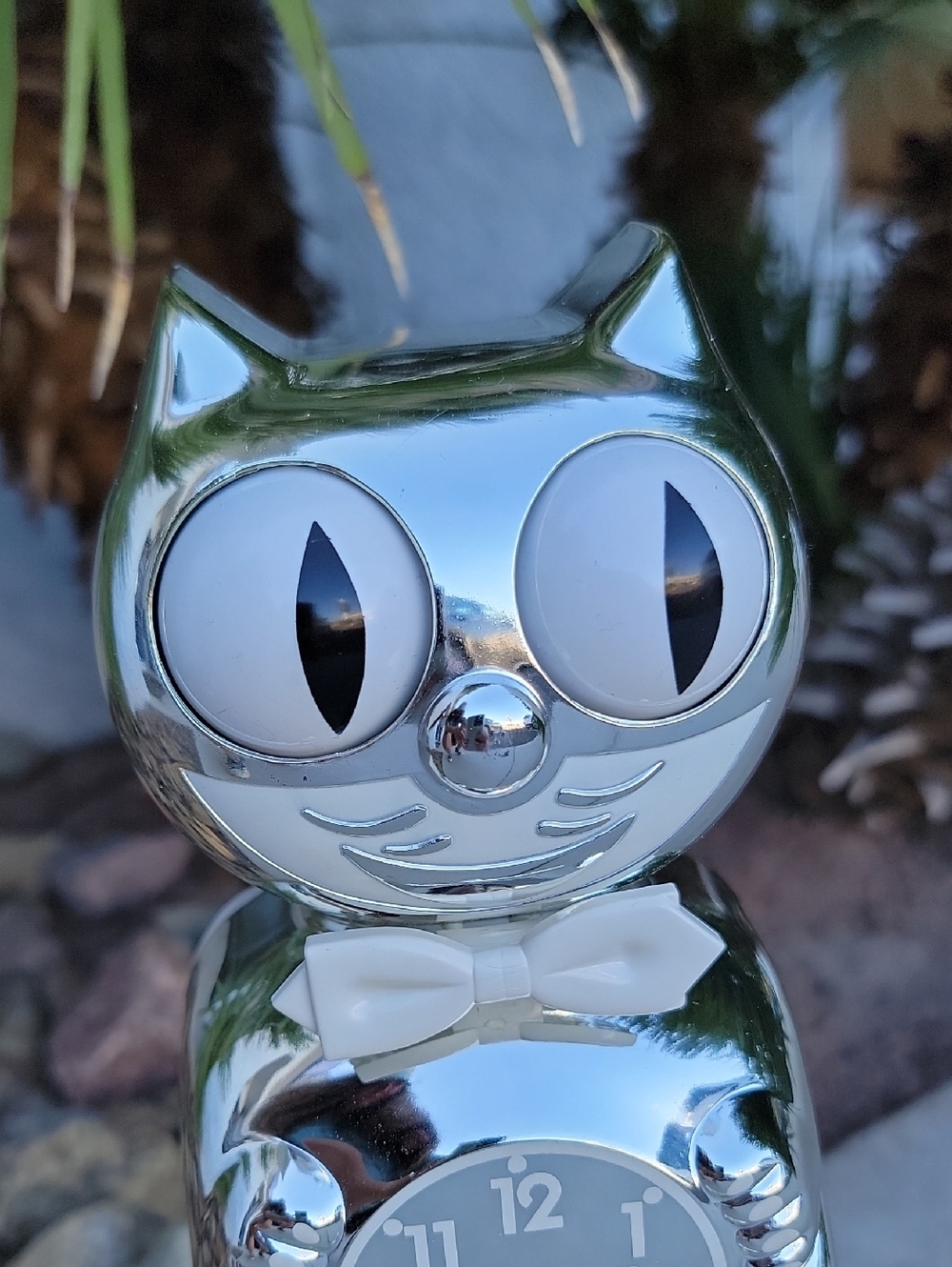 Millennium Kit-Cat Klock Rarest Kit Cat clock Chrome - Picture 11 of 13